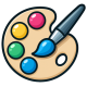 Coloring Bunny Icon
