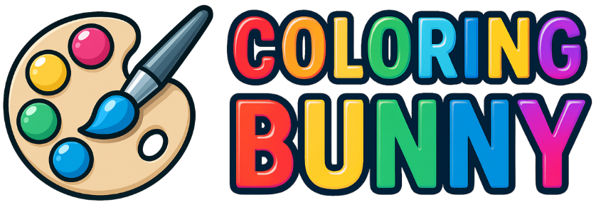 Coloring Bunny Logo
