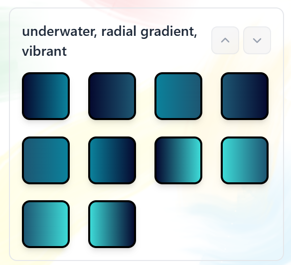 AI Generated Gradient Palette Using the Coloring Bunny Online Coloring Tool
