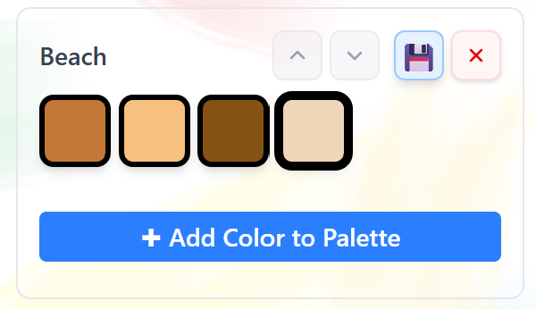 Beach Color Palette on the Coloring Bunny Online Coloring Tool - Copy