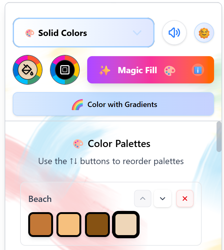 Creating Your Own Default Palette on the Coloring Bunny Online Coloring Tool - Copy