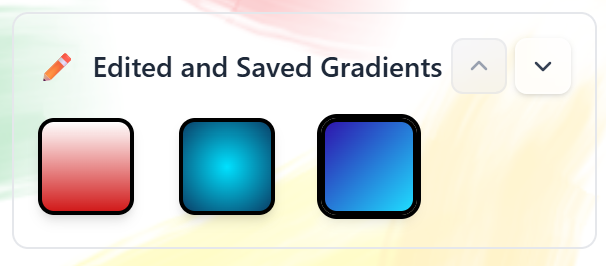 Edited and Saved Gradients on the Coloring Bunny Online Coloring Tool