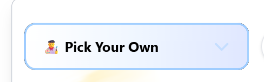Pick Your Own Tab on the Coloring Bunny Online Coloring Tool