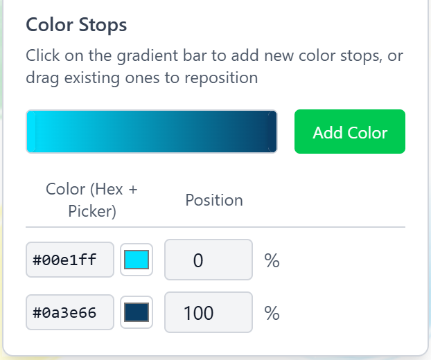 Radial Gradient Color Stops on the Coloring Bunny Online Coloring Tool