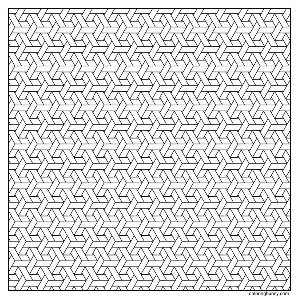 Geometric Pattern Coloring Page