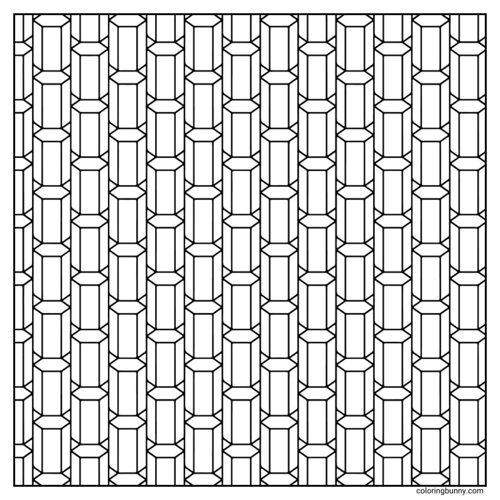 Geometric Pattern Coloring Page