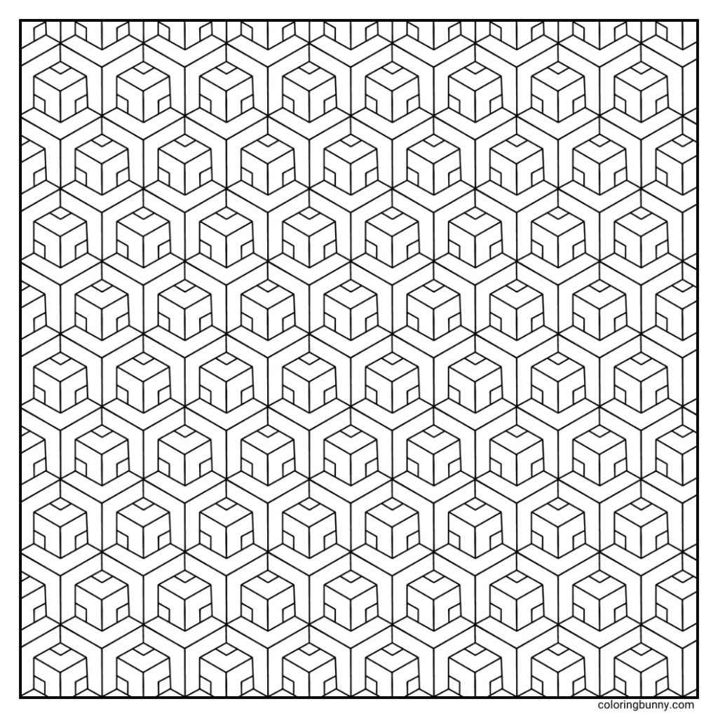 Geometric Coloring Page