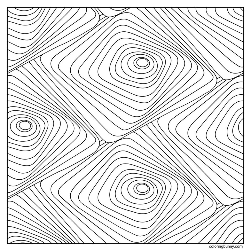 Geometric Pattern Coloring Page