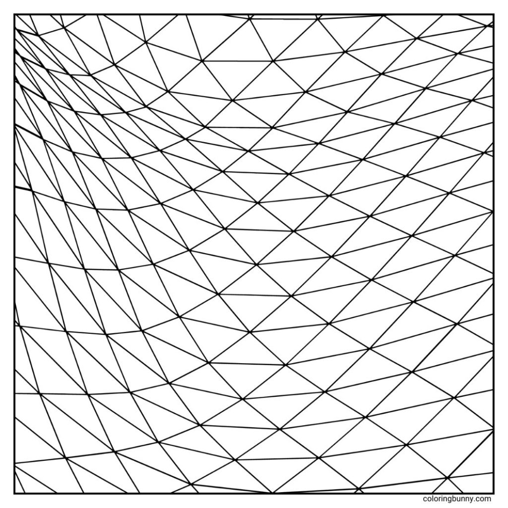 Geometric Pattern Coloring Page