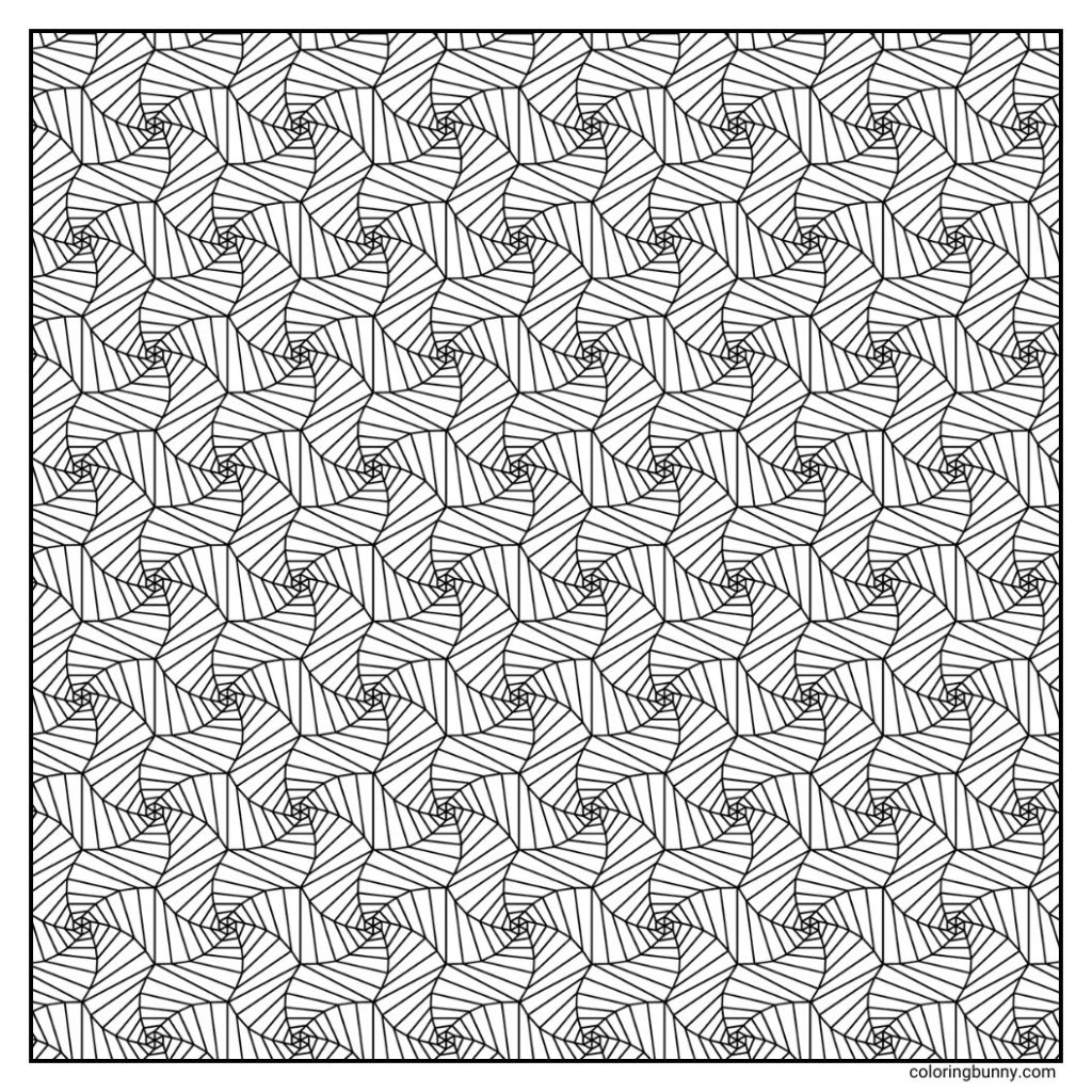 Geometric Pattern Coloring Page