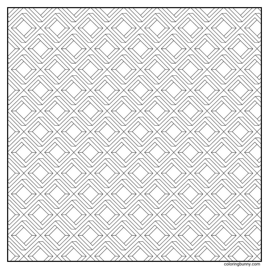 Geometric Coloring Page