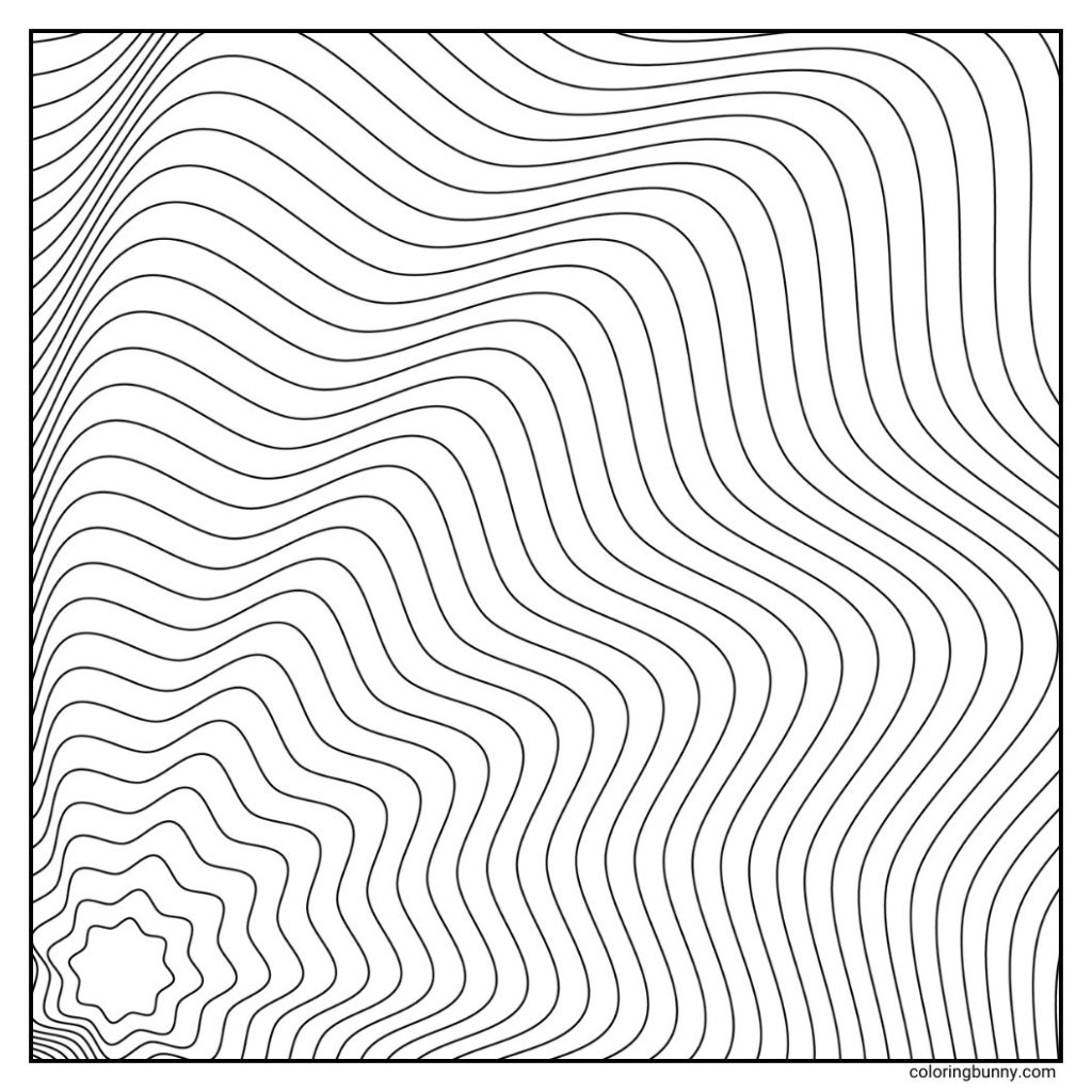 Geometric Pattern Coloring Page