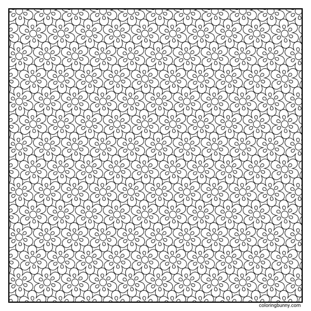 Geometric Coloring Page