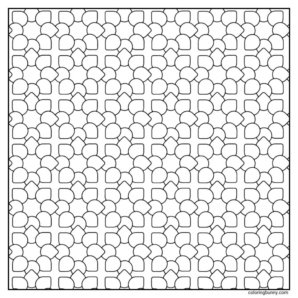 Geometric Coloring Page
