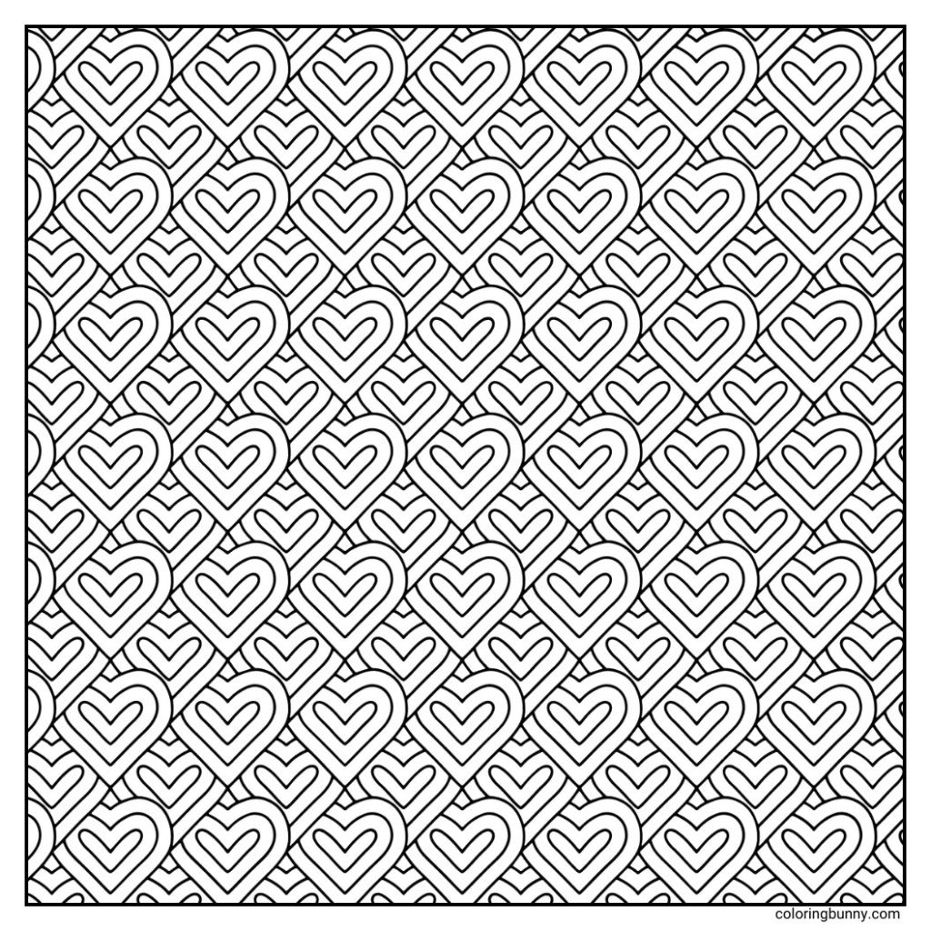 Geometric Pattern Coloring Page