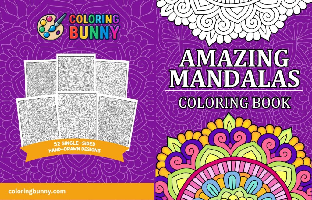 Free Mandala Coloring Book by Coloring Bunny