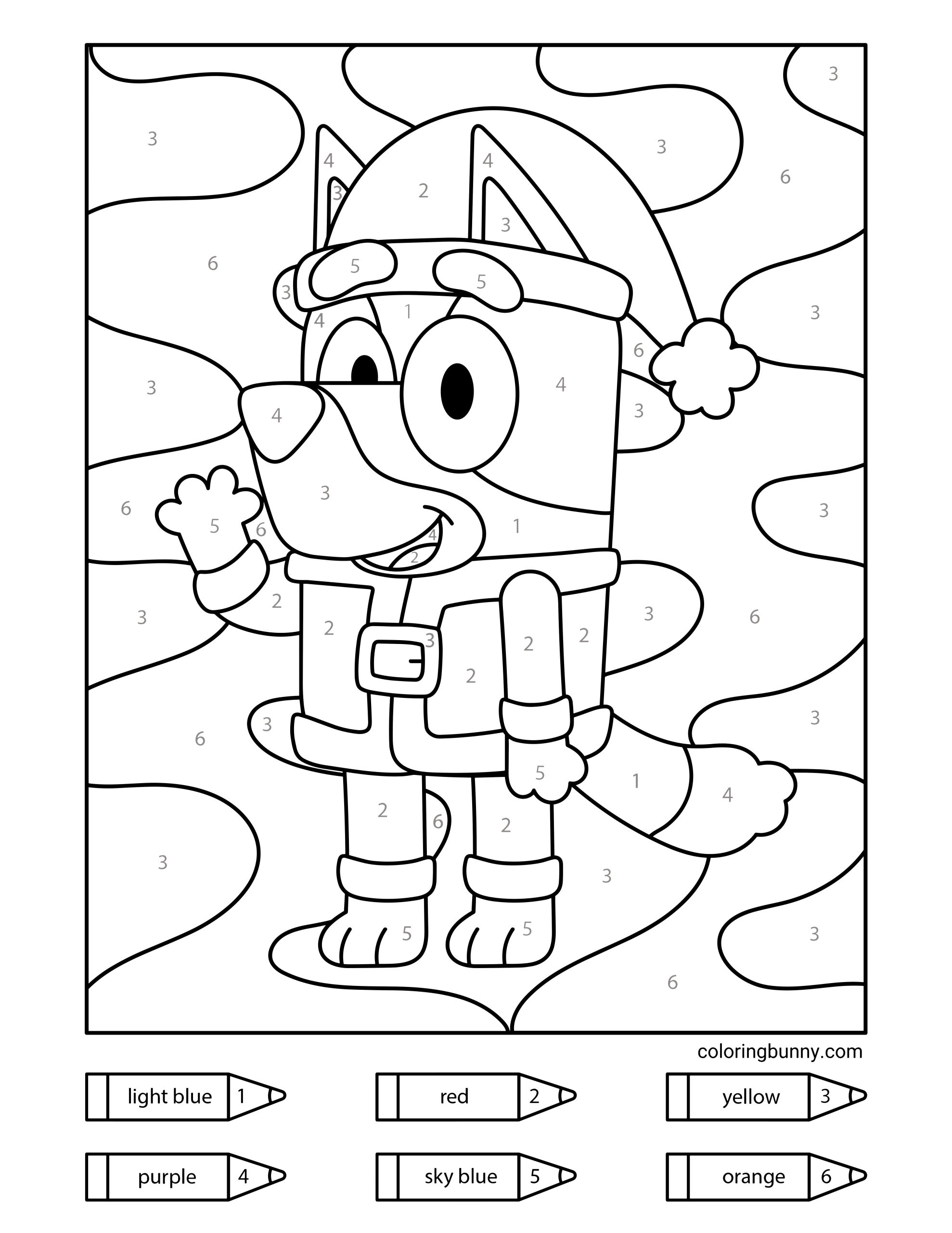 Christmas Color by Number Coloring Pages (20 Free Printable PDFs)