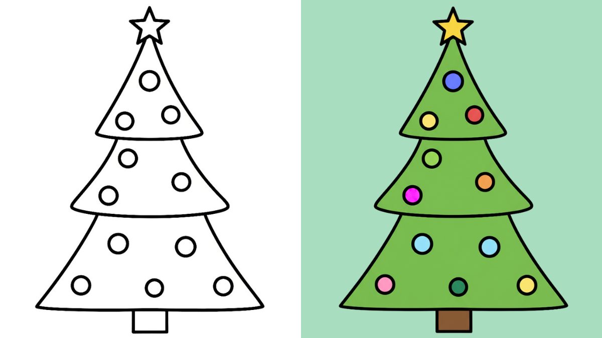 Christmas Tree Coloring Pages