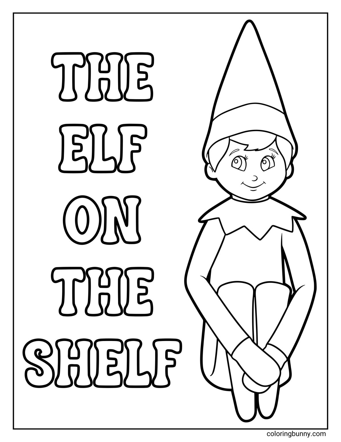 Elf on the Shelf Coloring Pages (30 Free Printable PDFs)