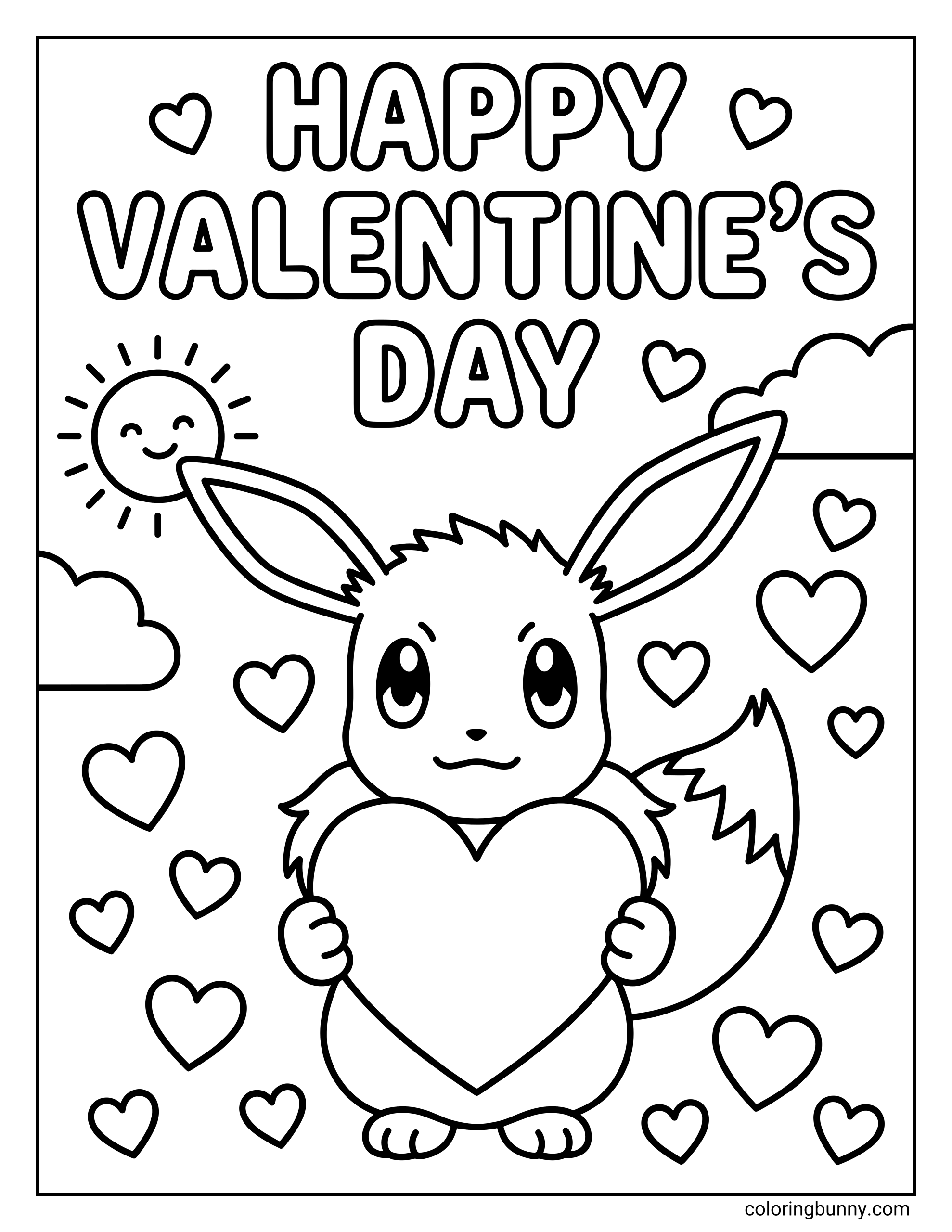 Pokmon Valentine's Day Coloring Pages (20 Free Printable PDFs)