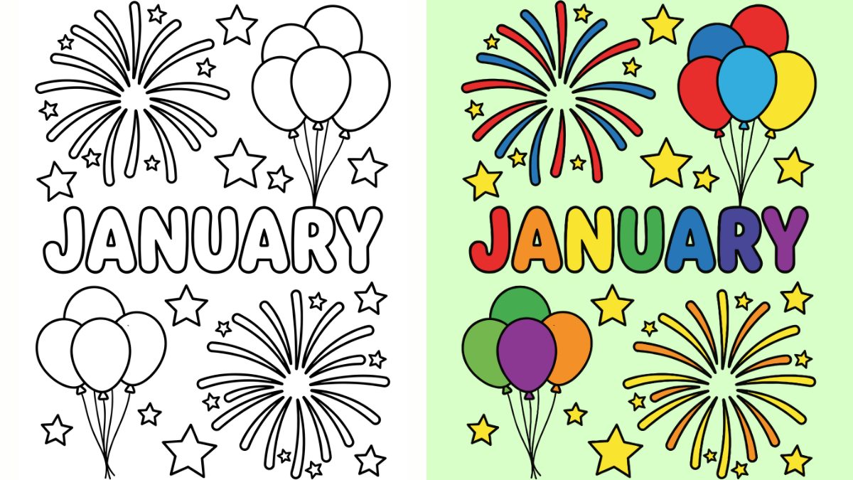 January Coloring Pages