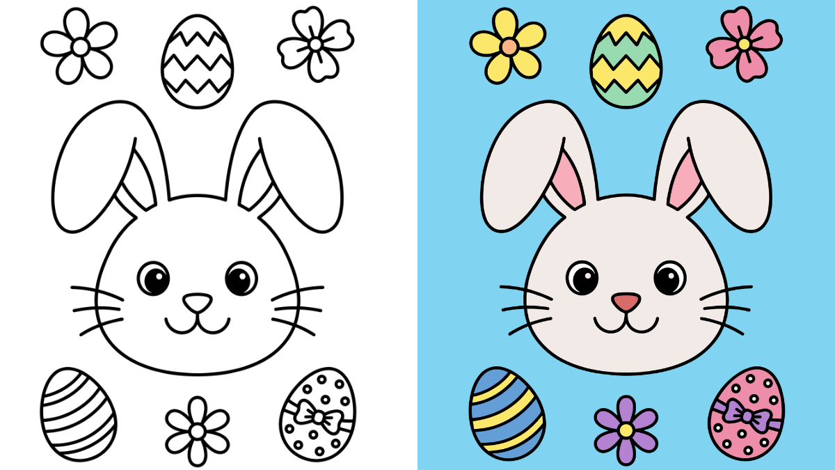 Easter Bunny Coloring Pages
