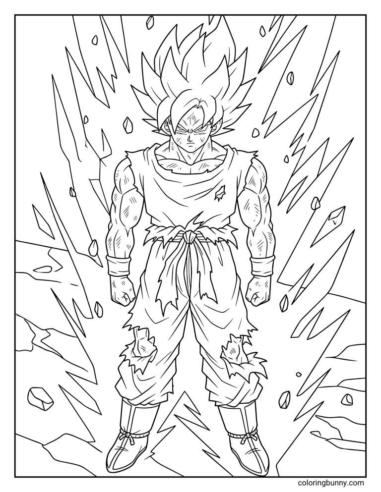Dragon Ball Z Coloring Pages (38 Free Printable PDFs)