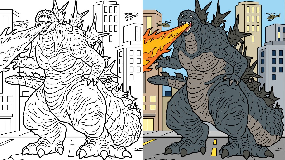 Godzilla Coloring Pages