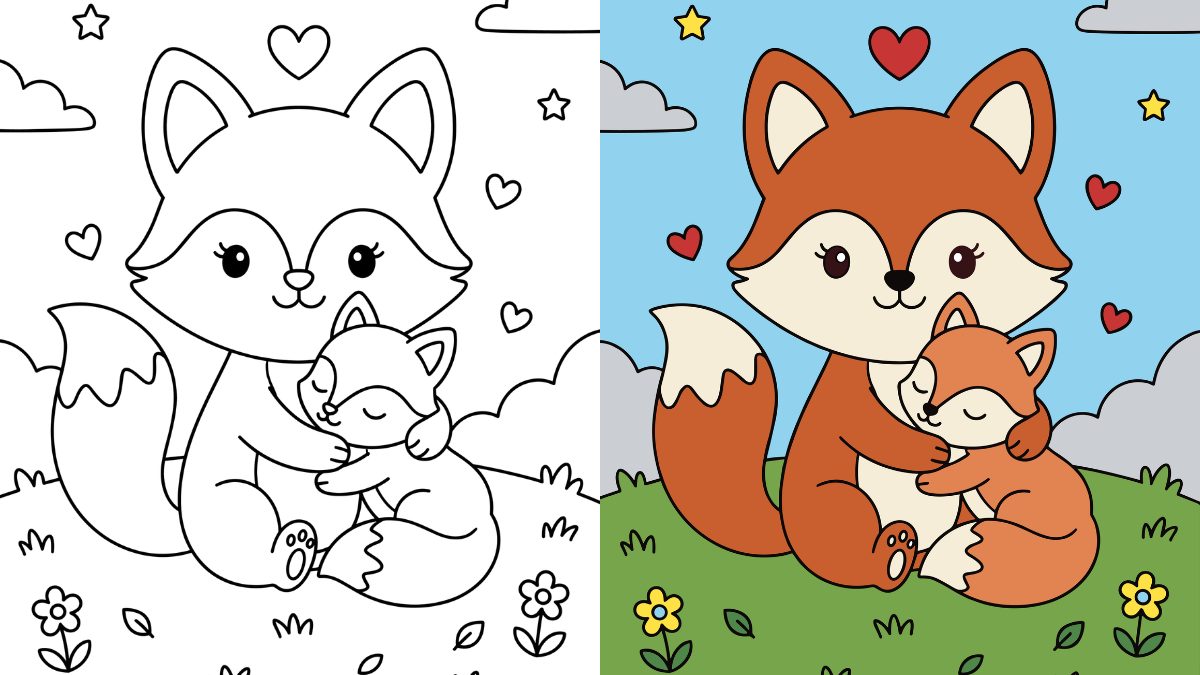 Fox Coloring Pages